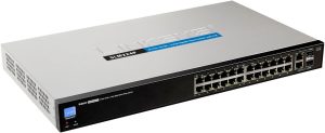 سوئیچ Linksys 24-Port 10/100 2-Port Gigabit PoE